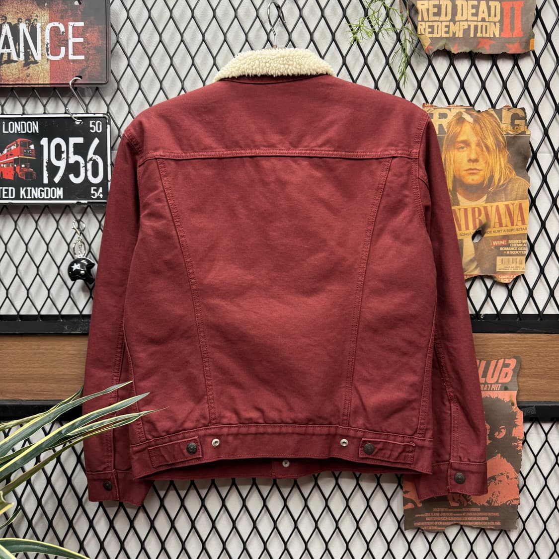 리바이스 타입 3 쉐르파 트러커 자켓 레드 S 상품이미지2