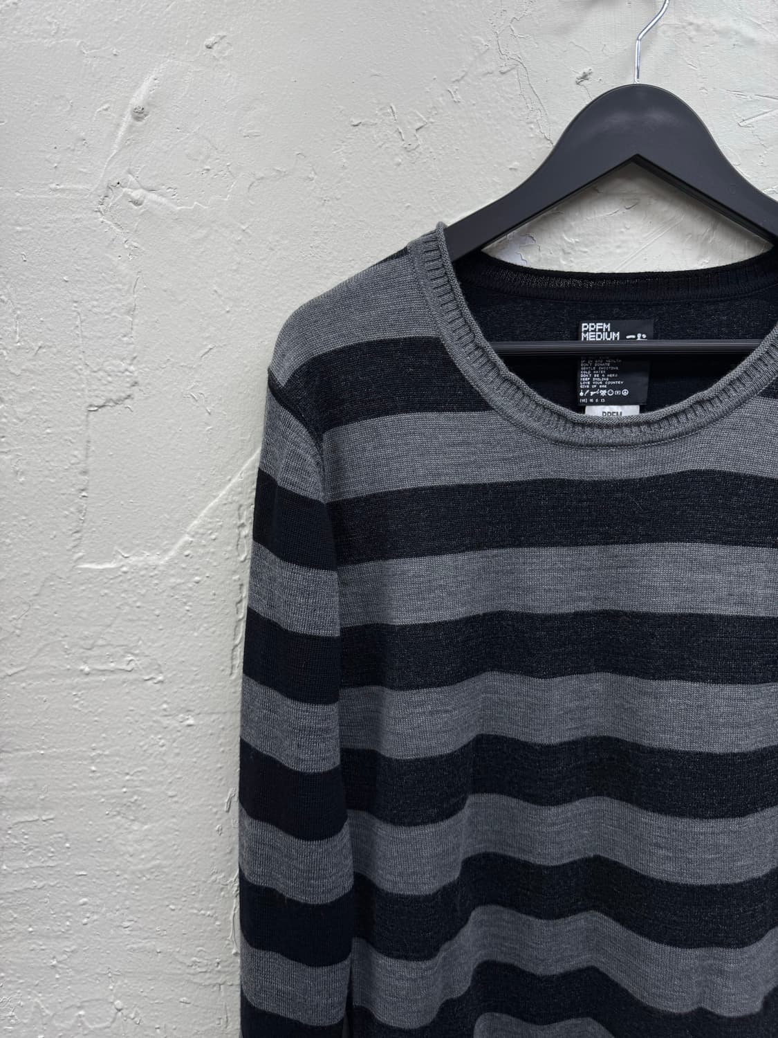 Ppfm gray stripe knit 상품이미지3