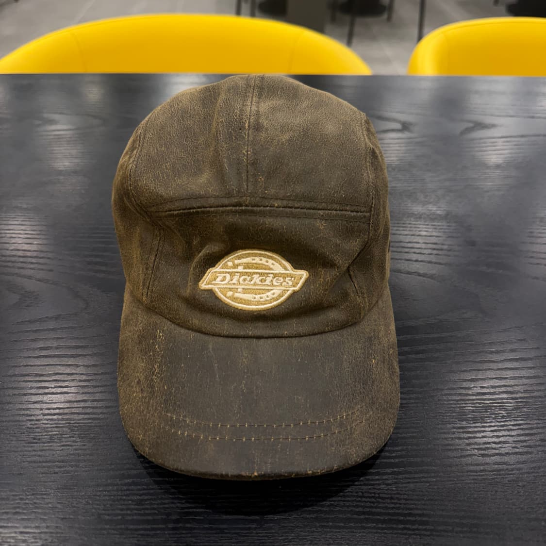 디키즈 레더 가죽 브라운 캠프캡 상품이미지1