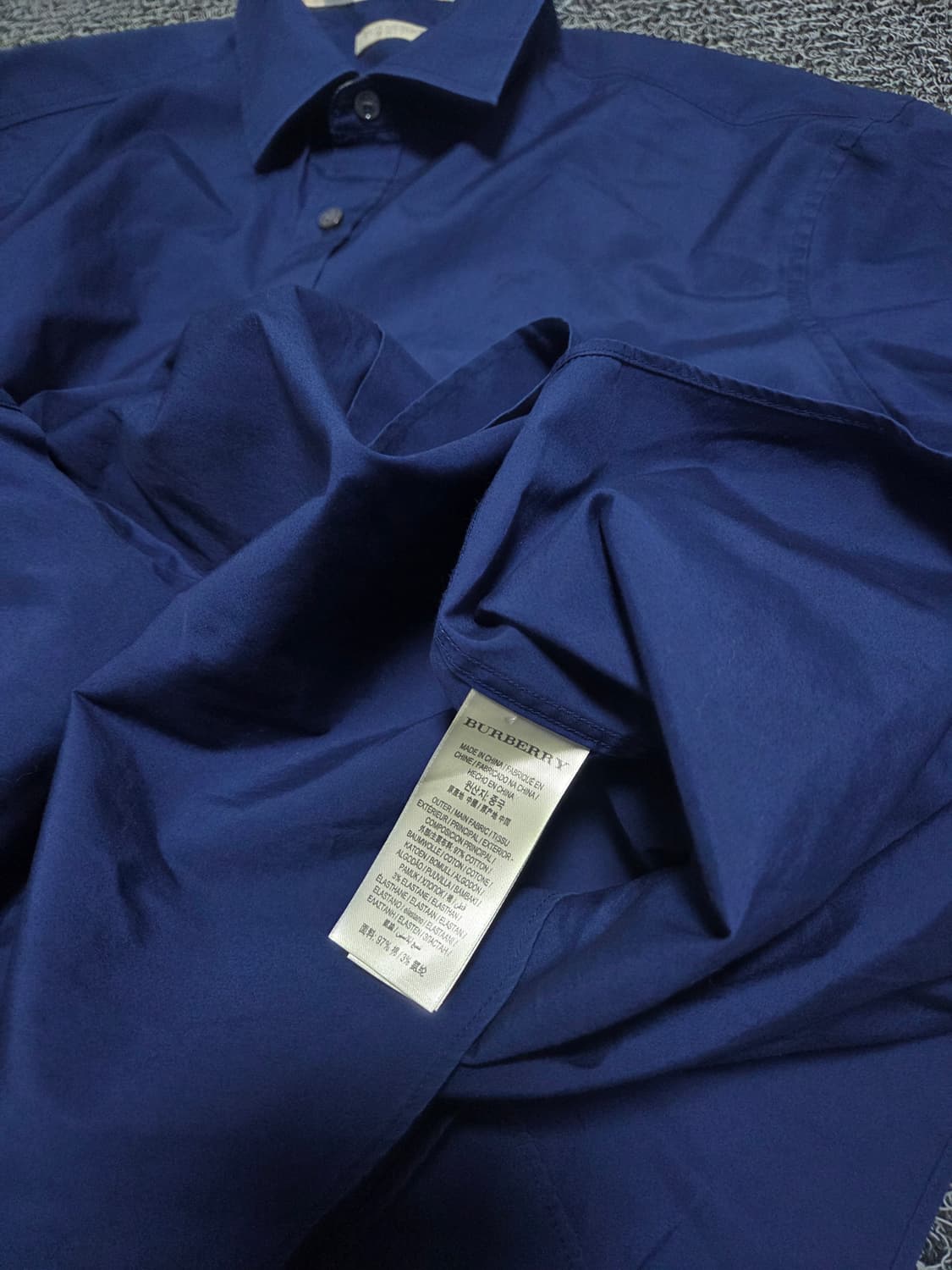 버버리 셔츠/2XL/라이트네이비(13) 상품이미지3