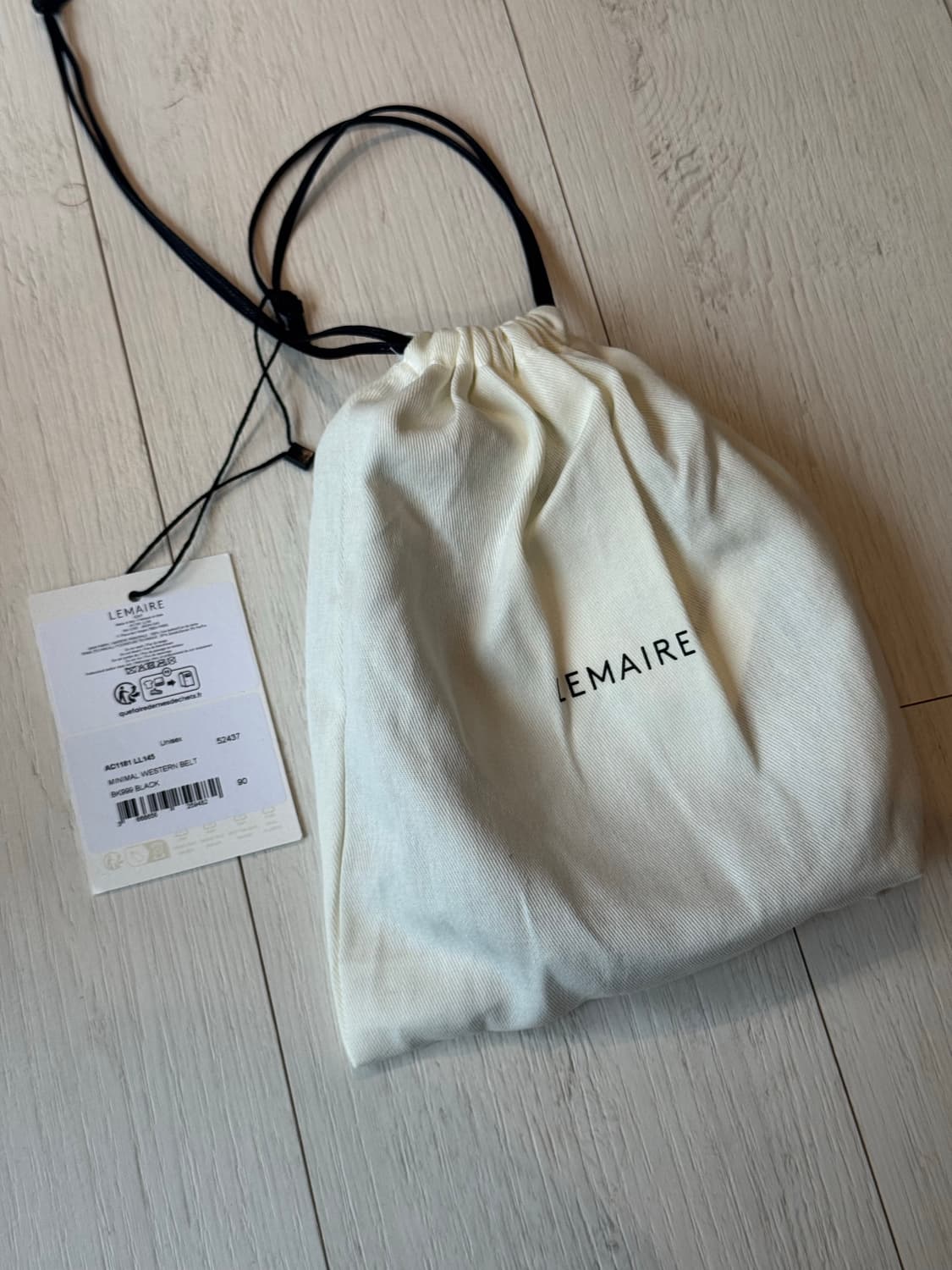 Lemaire Minimal Western Belt Cow Leather 상품이미지3
