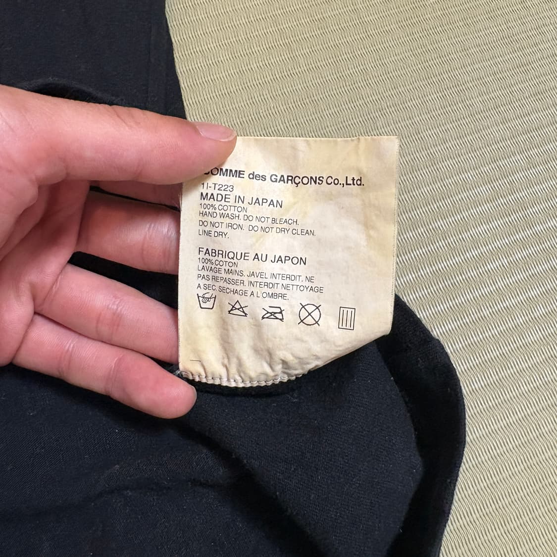 꼼데가르송 블랙 반팔티 상품이미지7