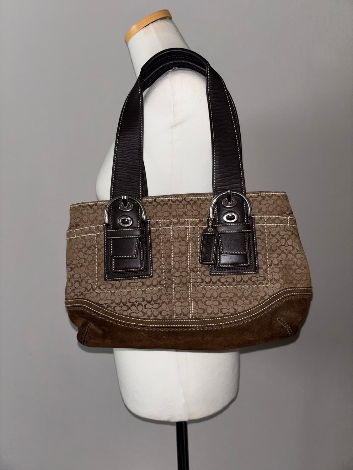 Coach suede vintage shoulder bag 상품이미지1