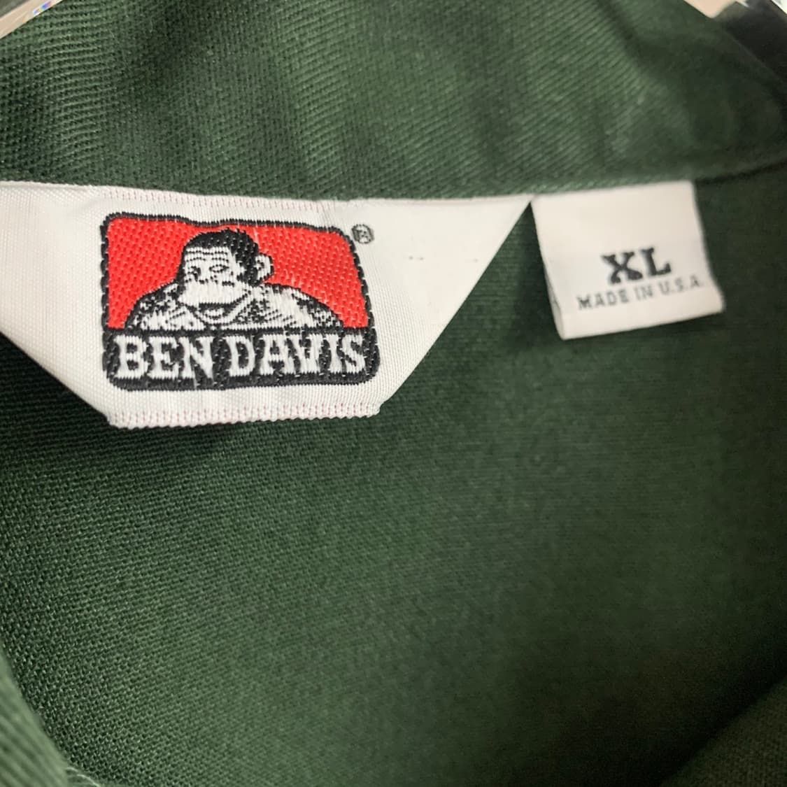 XL 벤 데이비스 반집업 더블 포켓 반팔 셔츠 상품이미지4