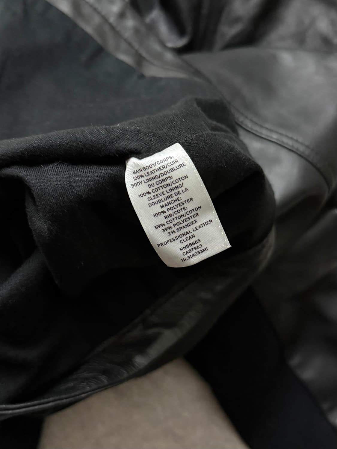 Hinge 비대칭 레더후드자켓 상품이미지8