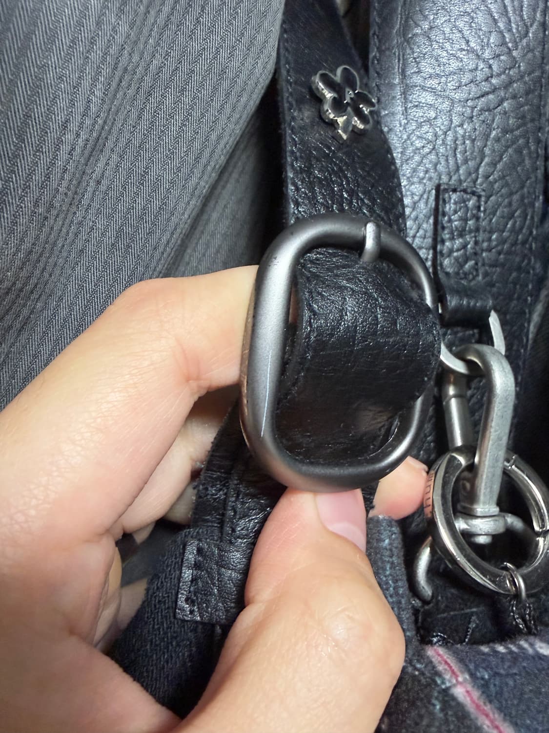 폴리테루1011플뢰르 크로스백스트라이프 상품이미지2