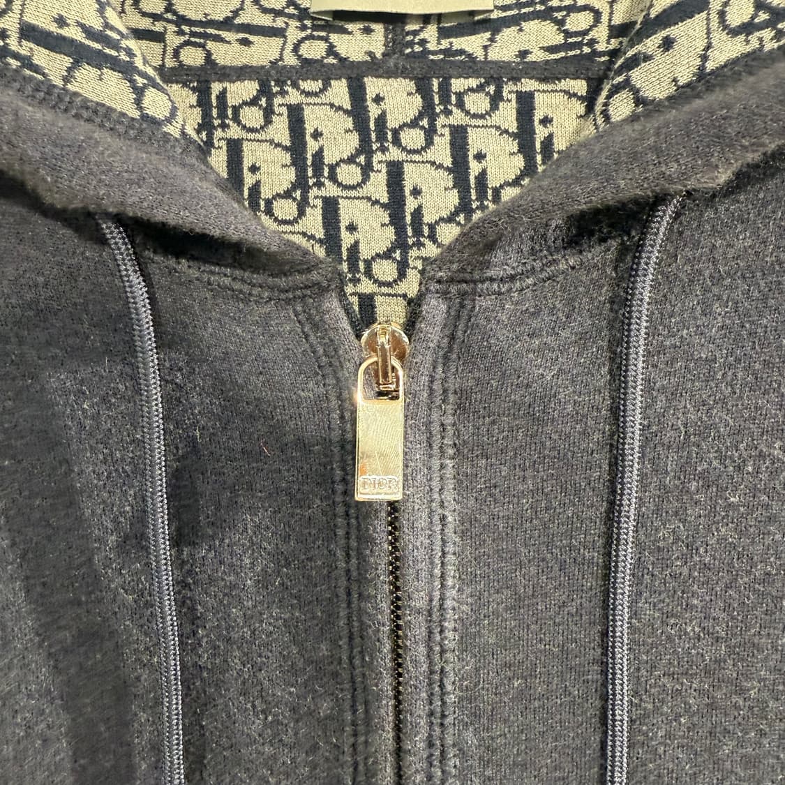 (L,M)디올 오블리크 캐시미어 후드집업 트레이닝 세트 상품이미지4