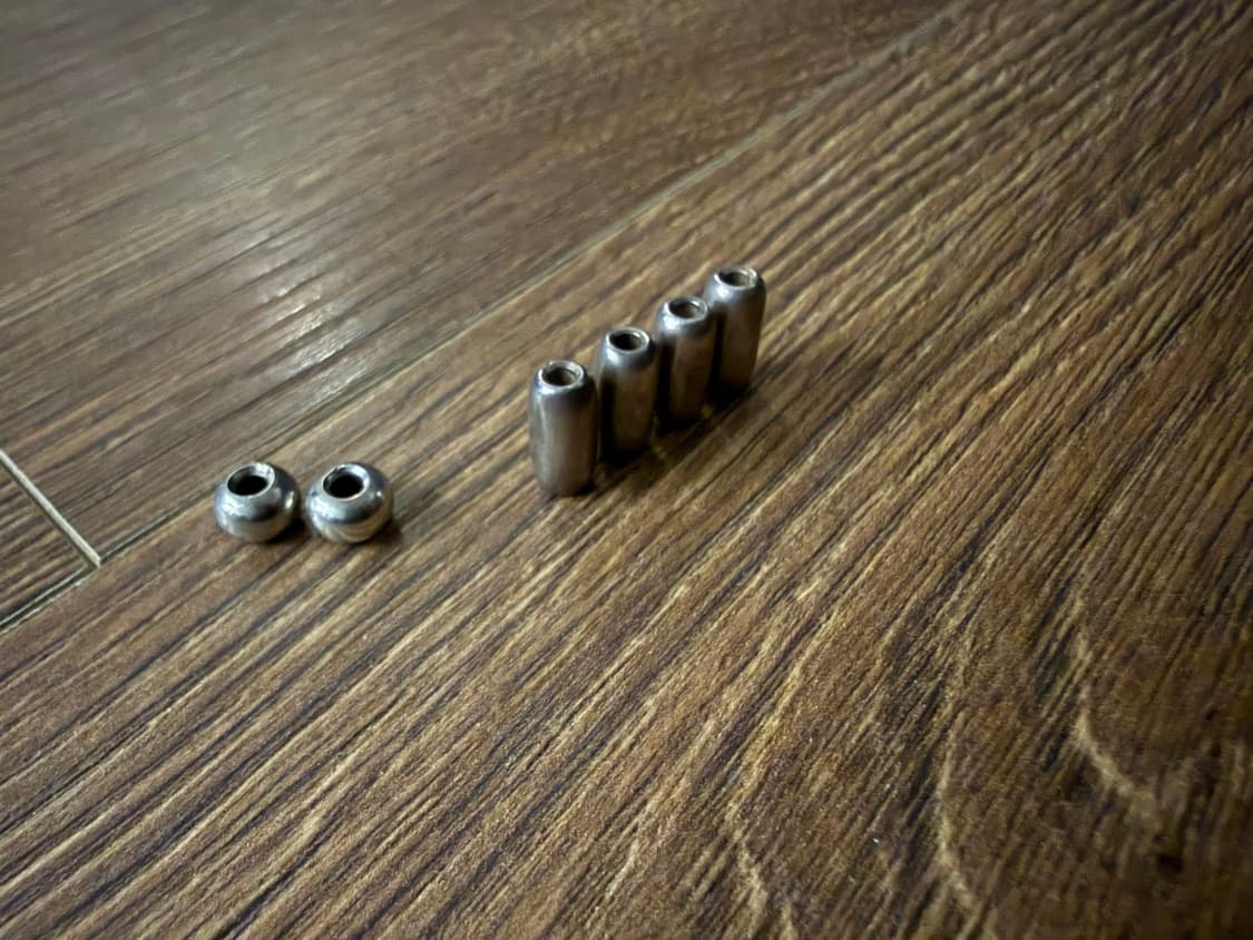 고로스 가죽디와이용 925 실버비즈 xl 6개 세트 상품이미지1