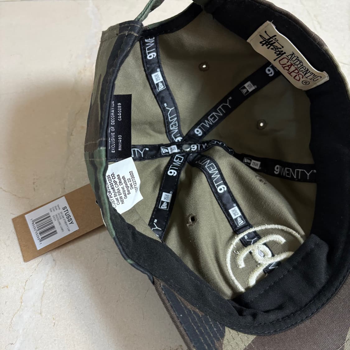 Stussy SS Link 9Twenty cap Woodland Camo 상품이미지3