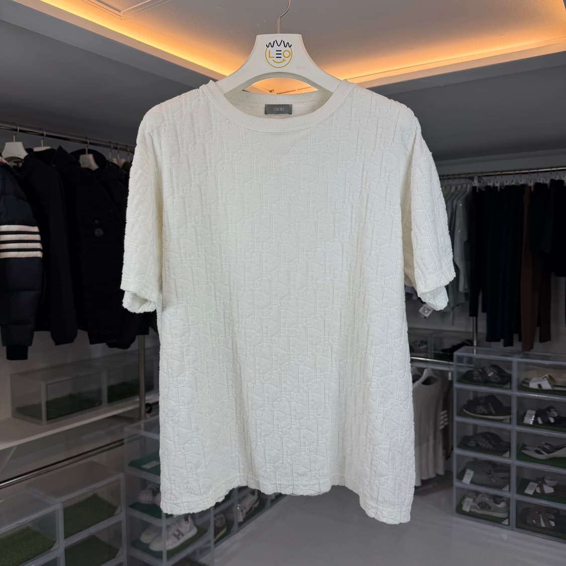 [리오브] 디올 오블리크 테리 반팔 상품이미지1