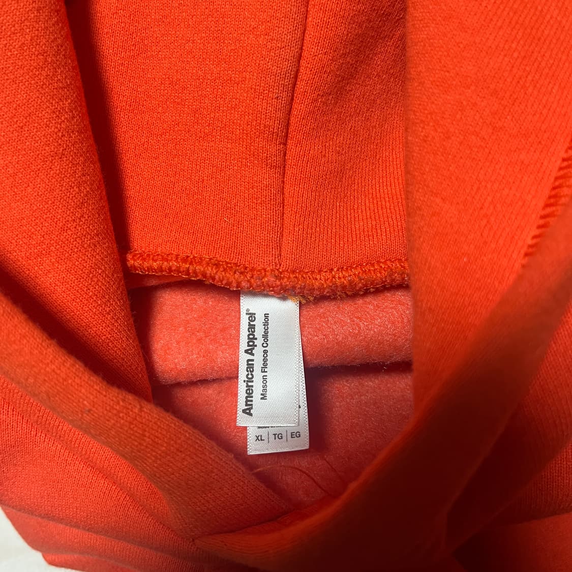 새상품 아메리칸어패럴 AA 기모 후드티 XL 상품이미지3