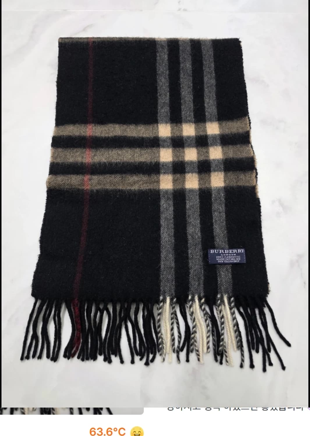 버버리 캐시미어 머플러 상품이미지6