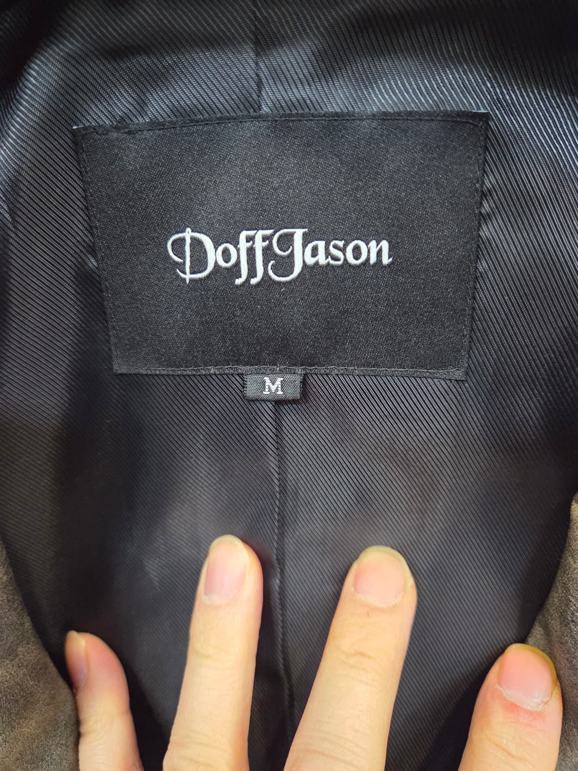 도프제이슨 빈티지워싱 스트럭처드 레더 블레이저 자켓 m 상품이미지3