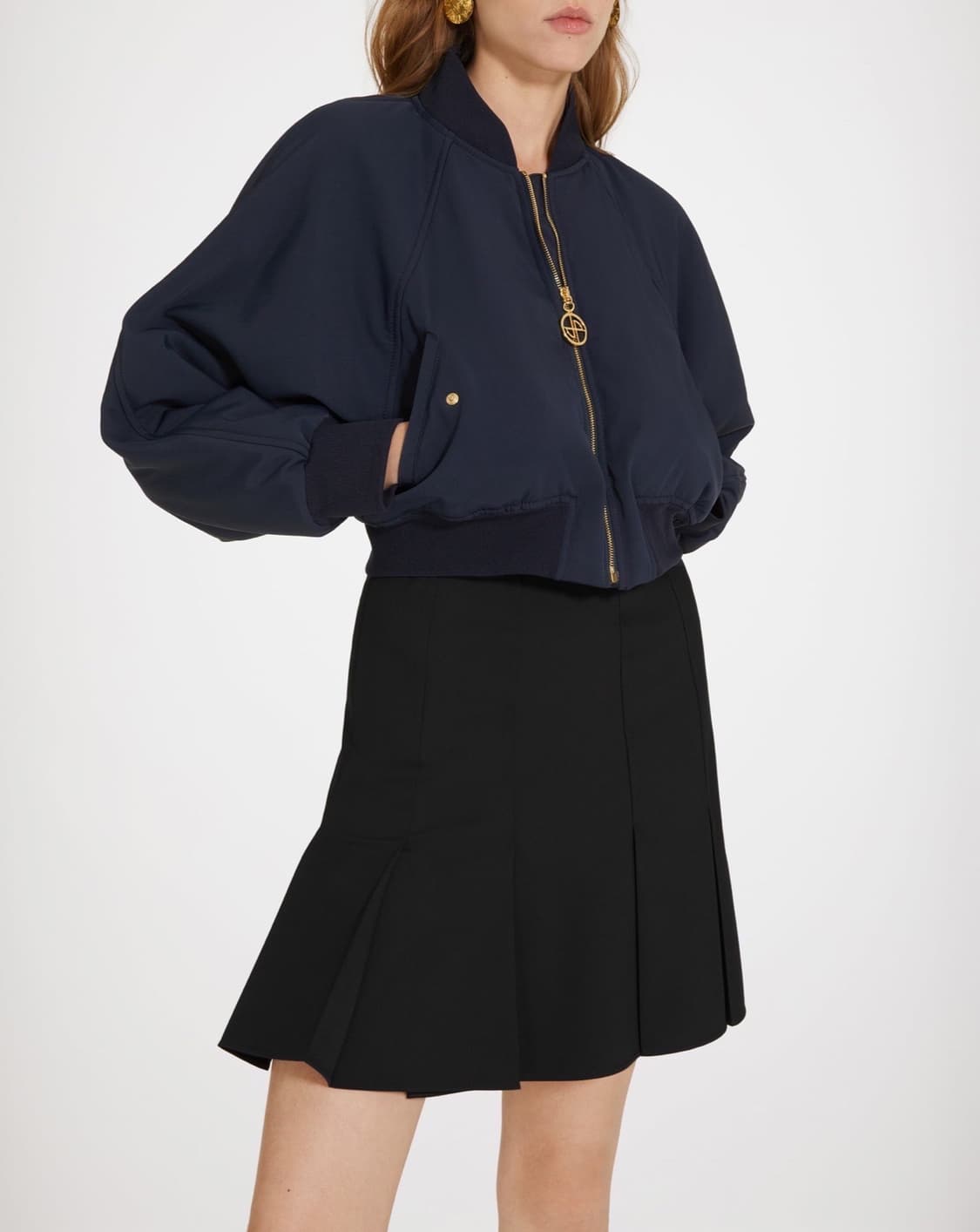 (정품/새상품) PATOU 파투 빠투 여성 네이비 크롭 보머 자켓 상품이미지4