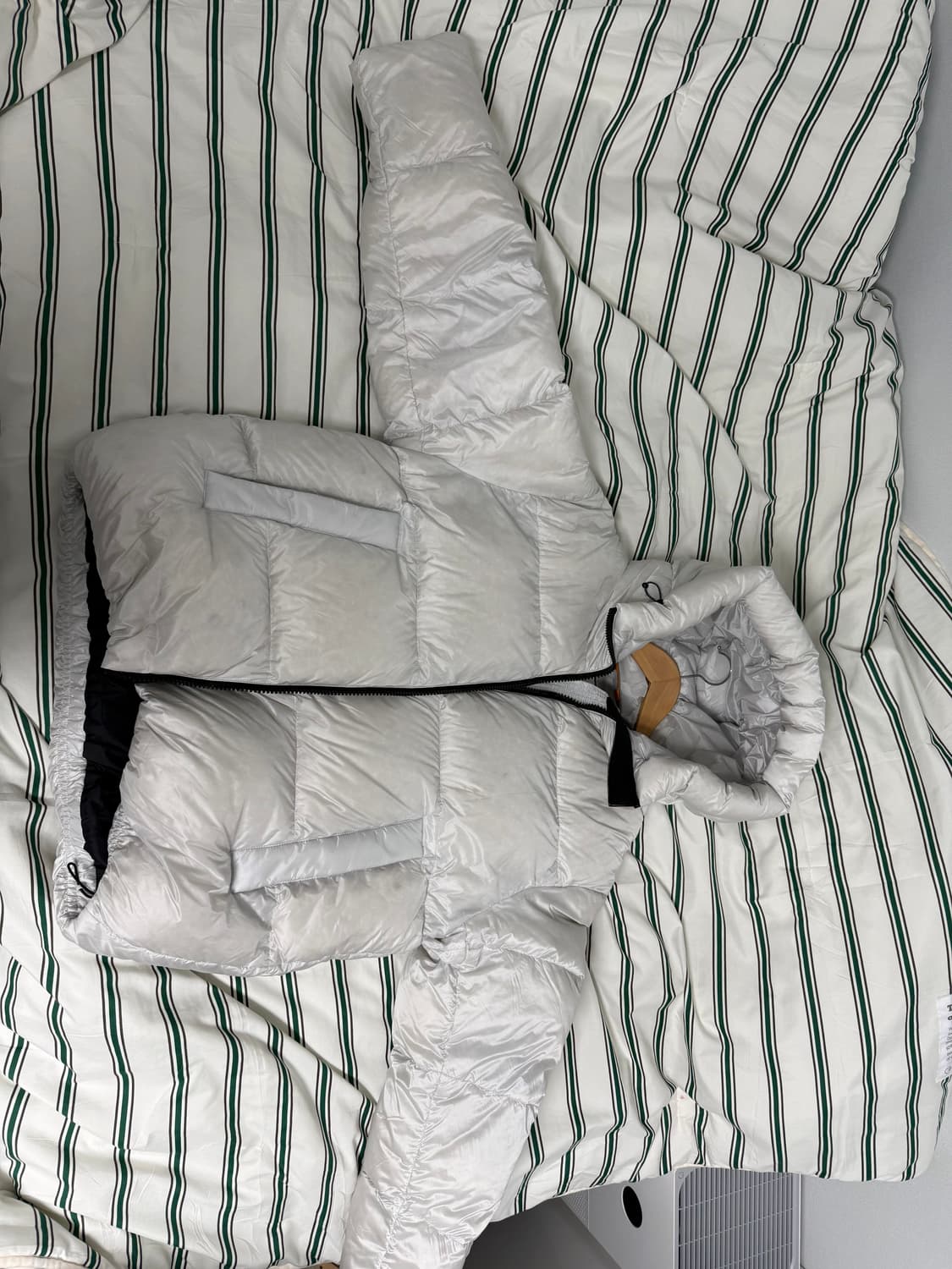 아이더 에어본 이글루 구스다운 패딩 L 라이트그레이 상품이미지1