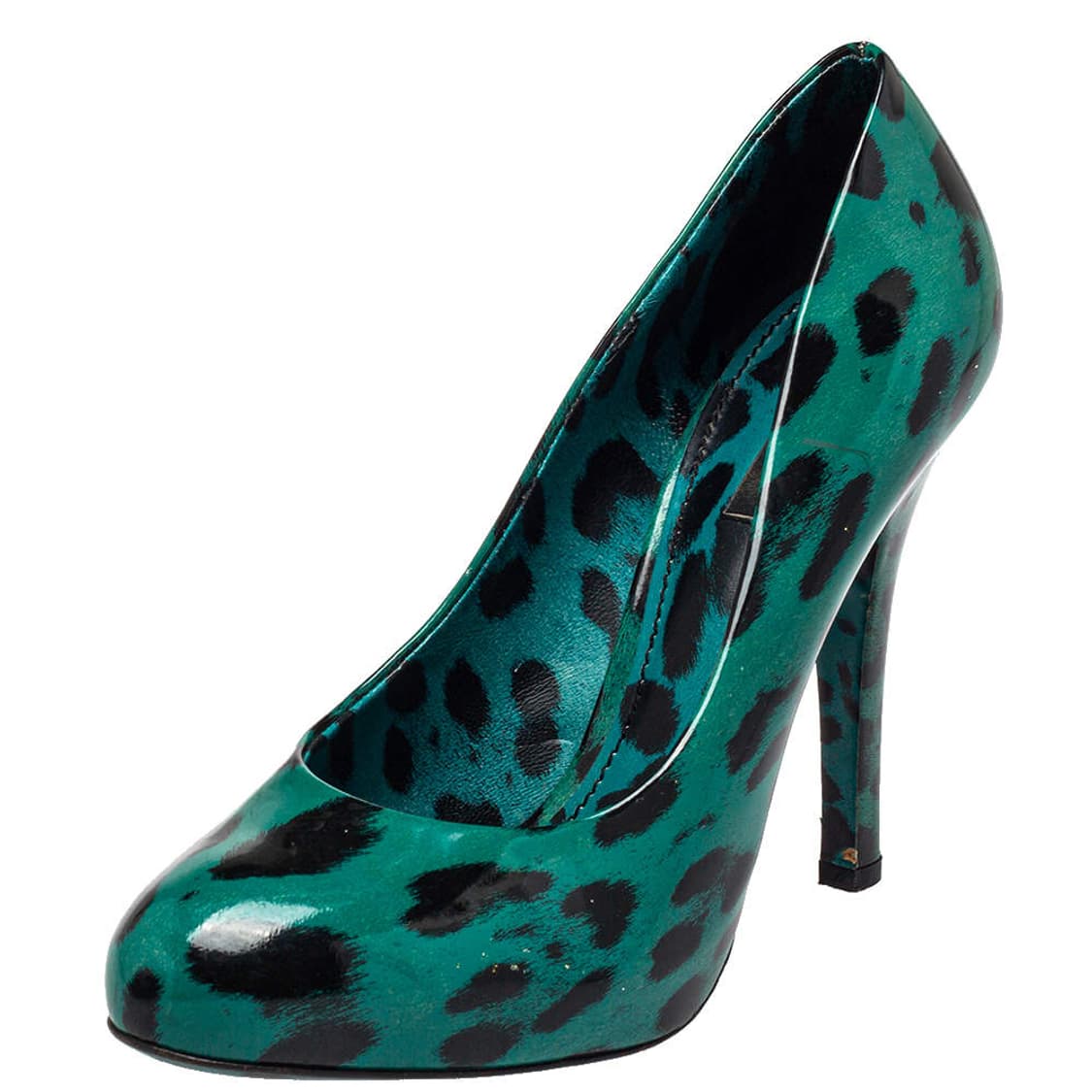 돌체앤가바나Dolce & Gabbana그린 레오파드 펌프스 하이힐 상품이미지2