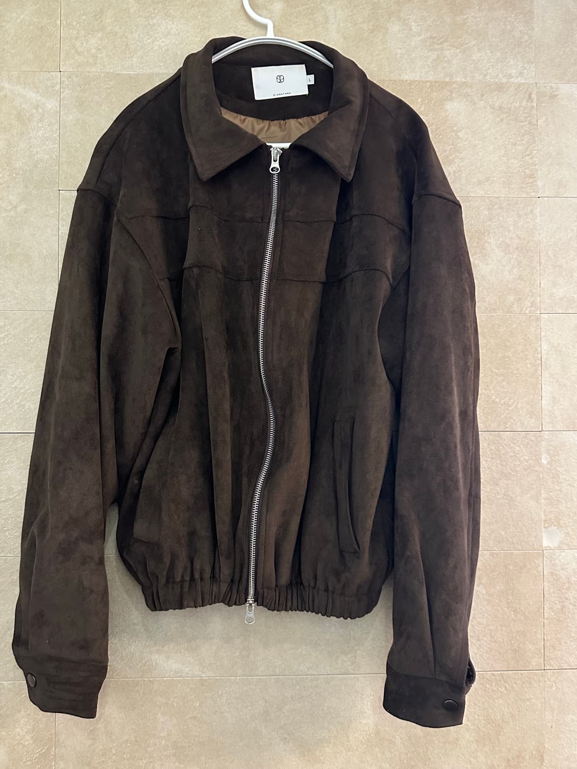 SIGNATURE 갈색 스웨이드 자켓 (L) 상품이미지6