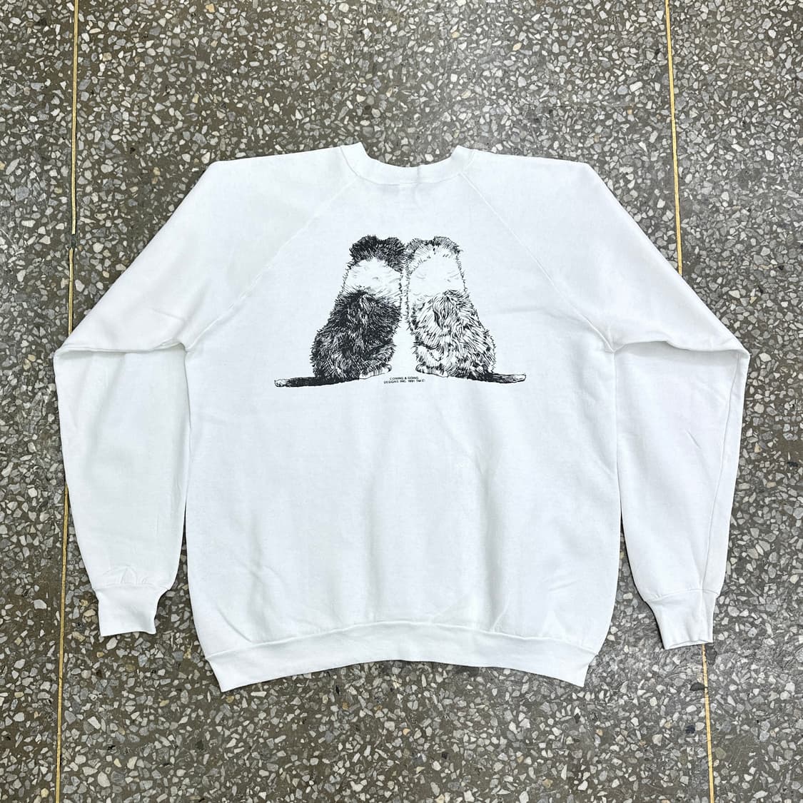 90s USA FOTL 투 독스 빈티지 스웻셔츠 XXL 상품이미지2
