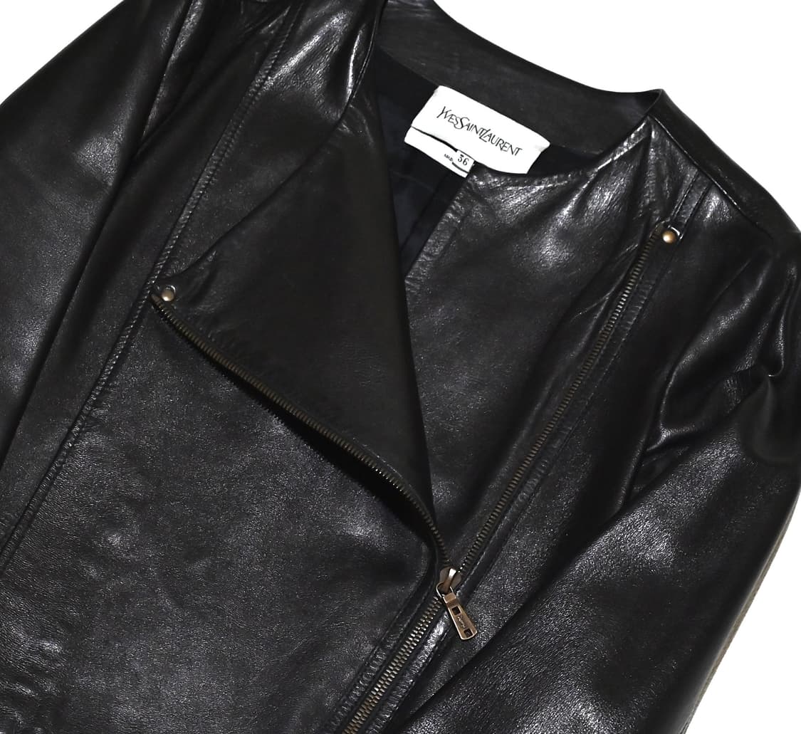 Yves Saint Laurent collarless leather  상품이미지2