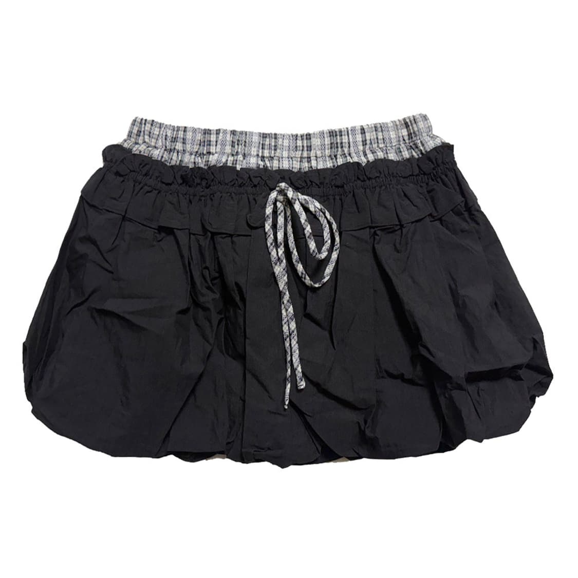 새상품 허리체크 펌킨 스커트 (블랙) 상품이미지1