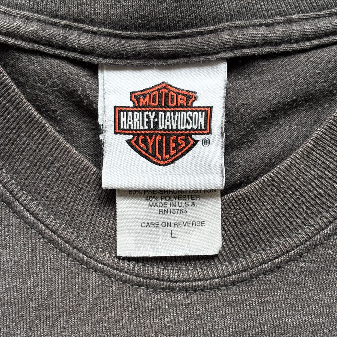 빈티지 할리데이비슨 라이트닝 롱슬리브 티셔츠 상품이미지8