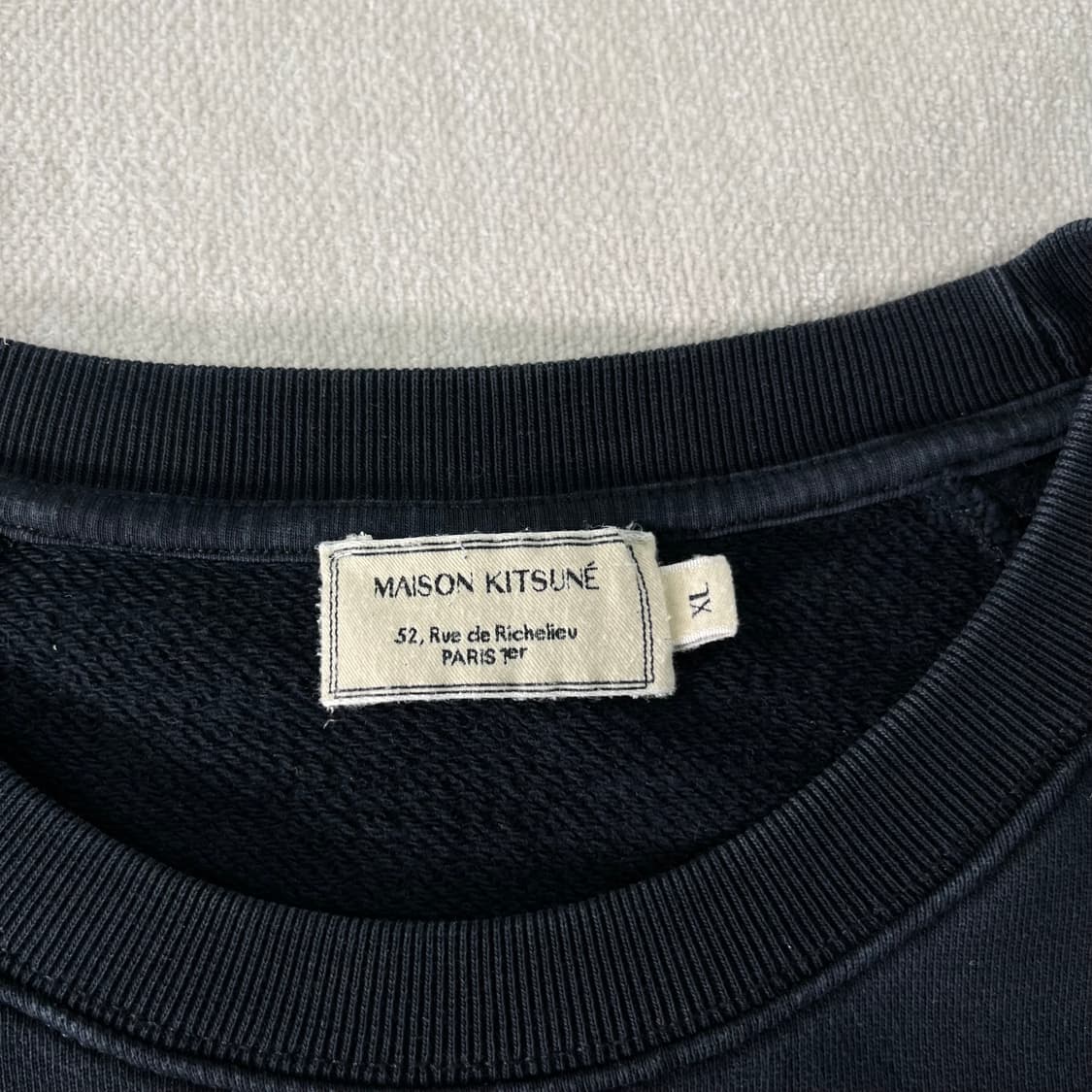 105 메종키츠네 트리컬러 폭스패치 맨투맨 상품이미지4