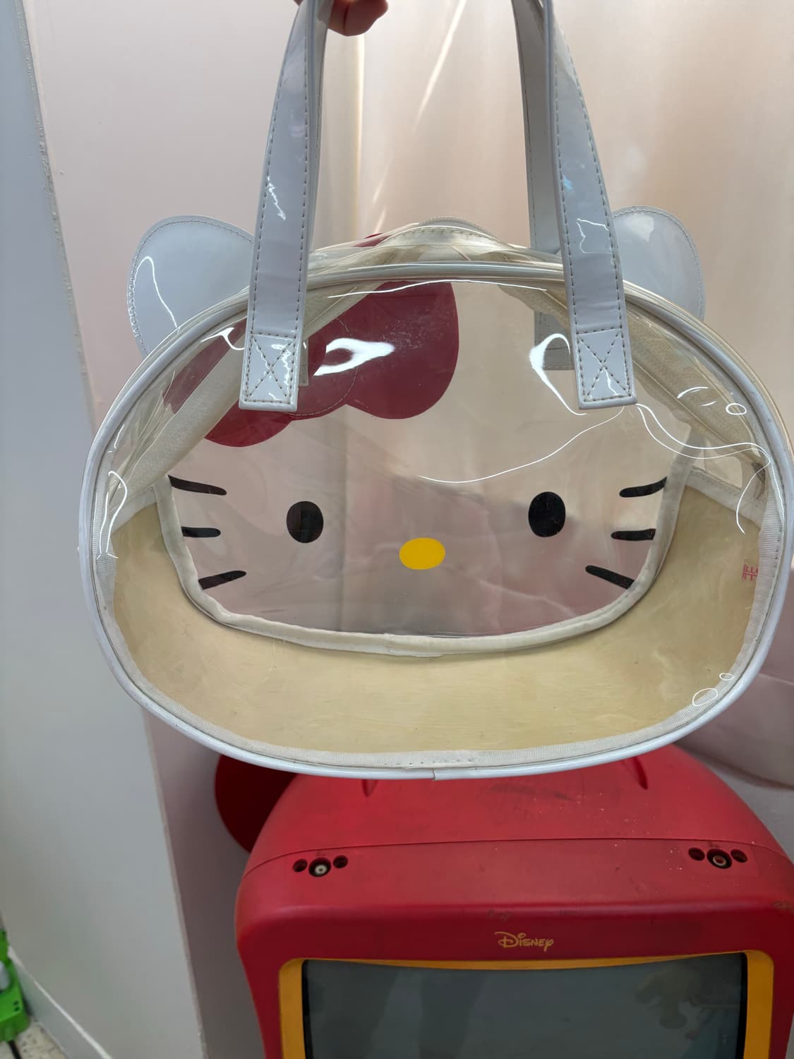 Rare Vintage Clear Hello Kitty Face Bag 상품이미지6