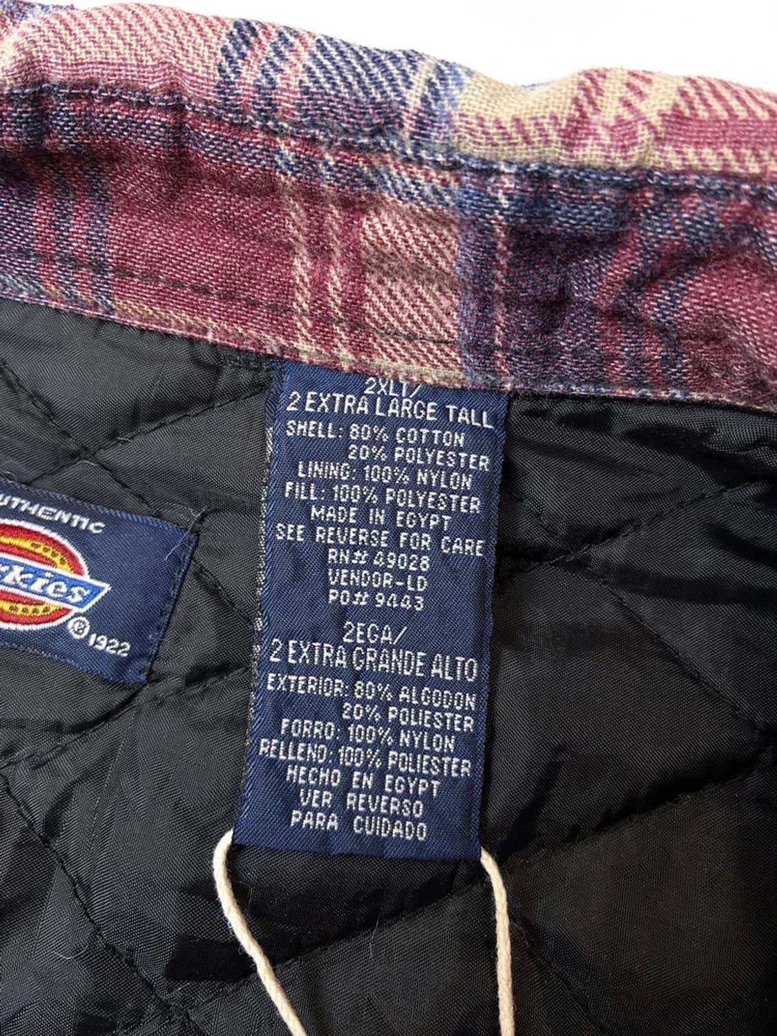 디키즈 90s 퀄팅 안감 플란넬 셔츠 자켓 PN5243 상품이미지8