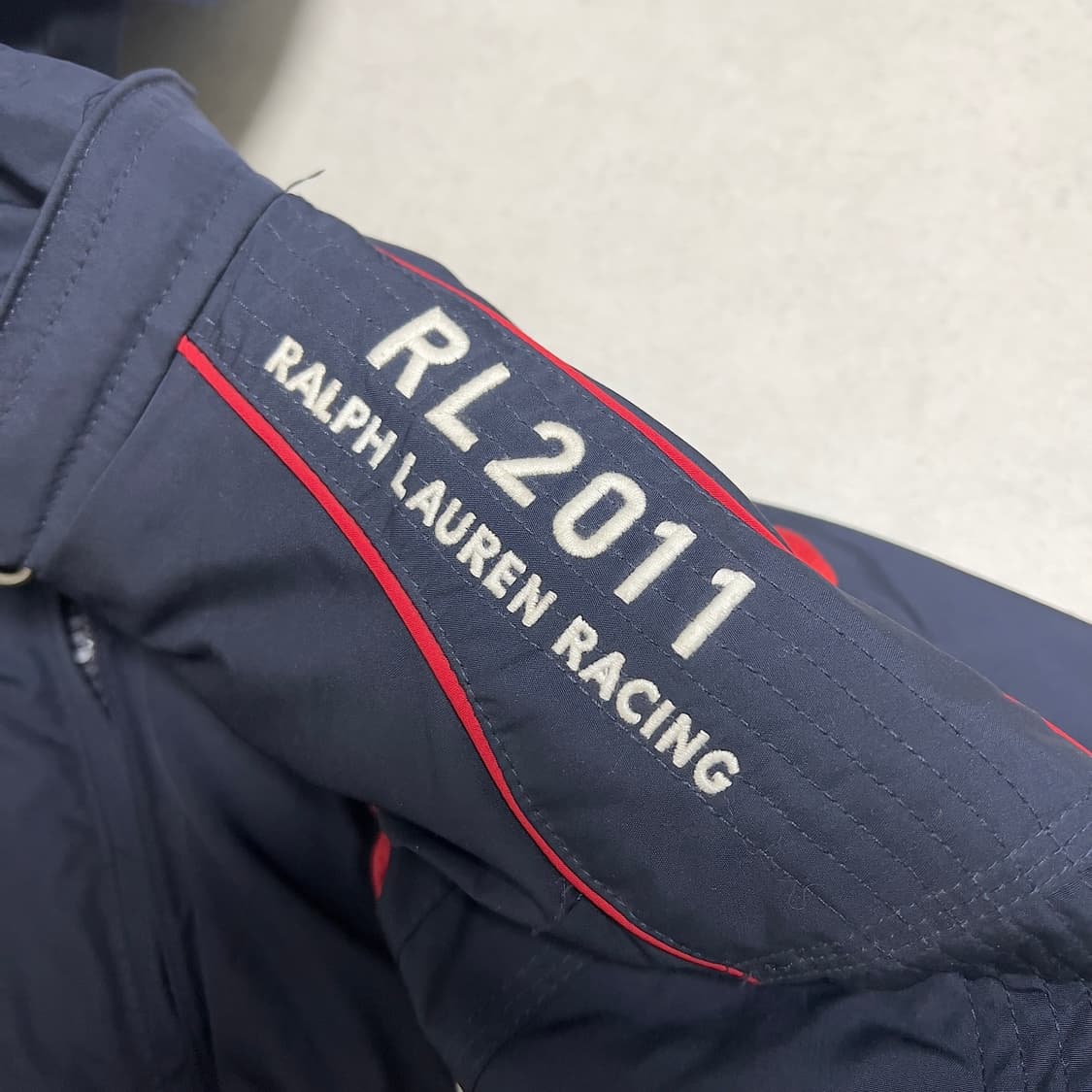(우체국 택포가격) 폴로 랄프로렌 USA 레이싱팀 패딩점퍼자켓 네이비 L 상품이미지8