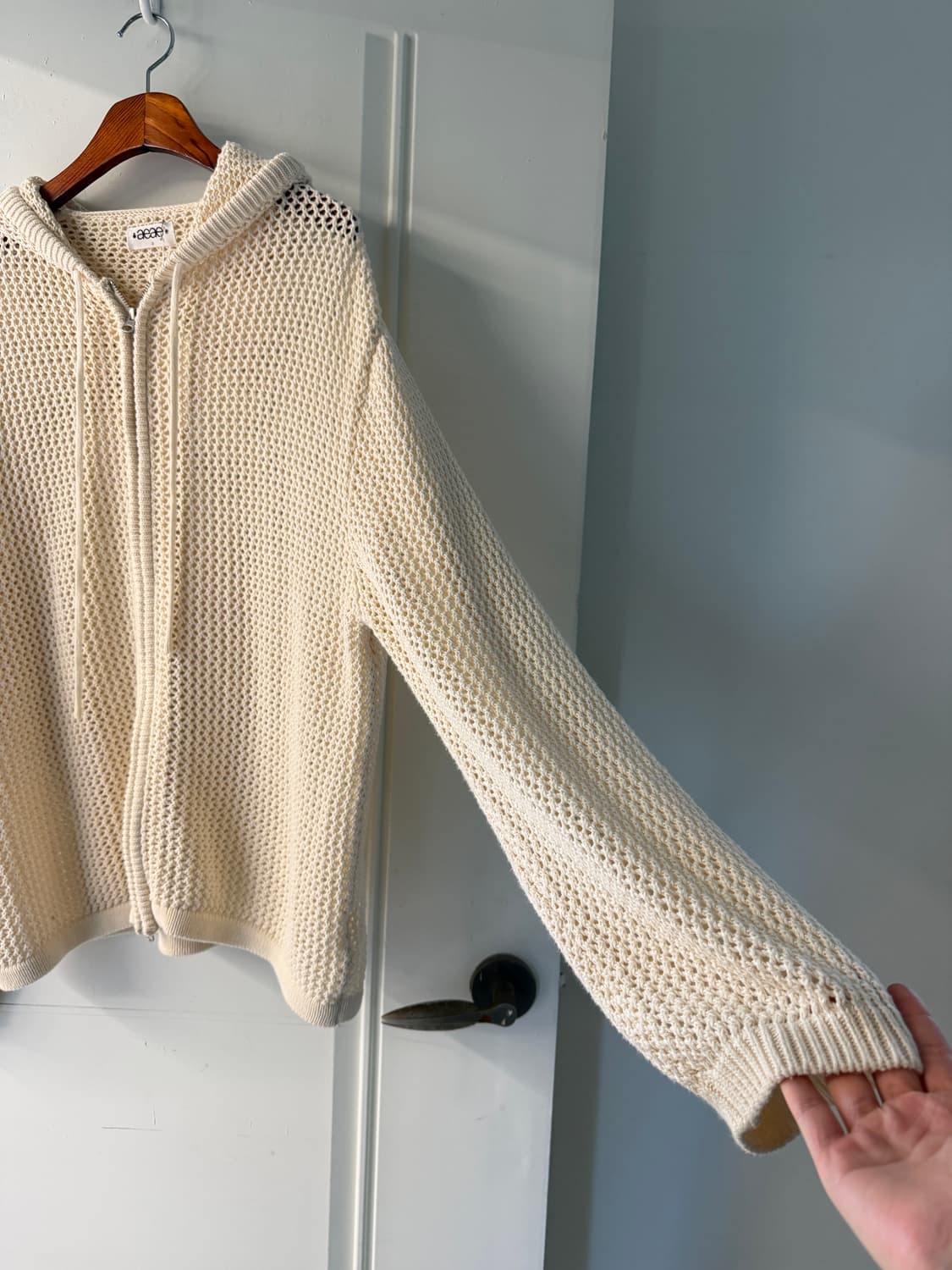 aeae 메쉬 니트 후드집업  상품이미지3