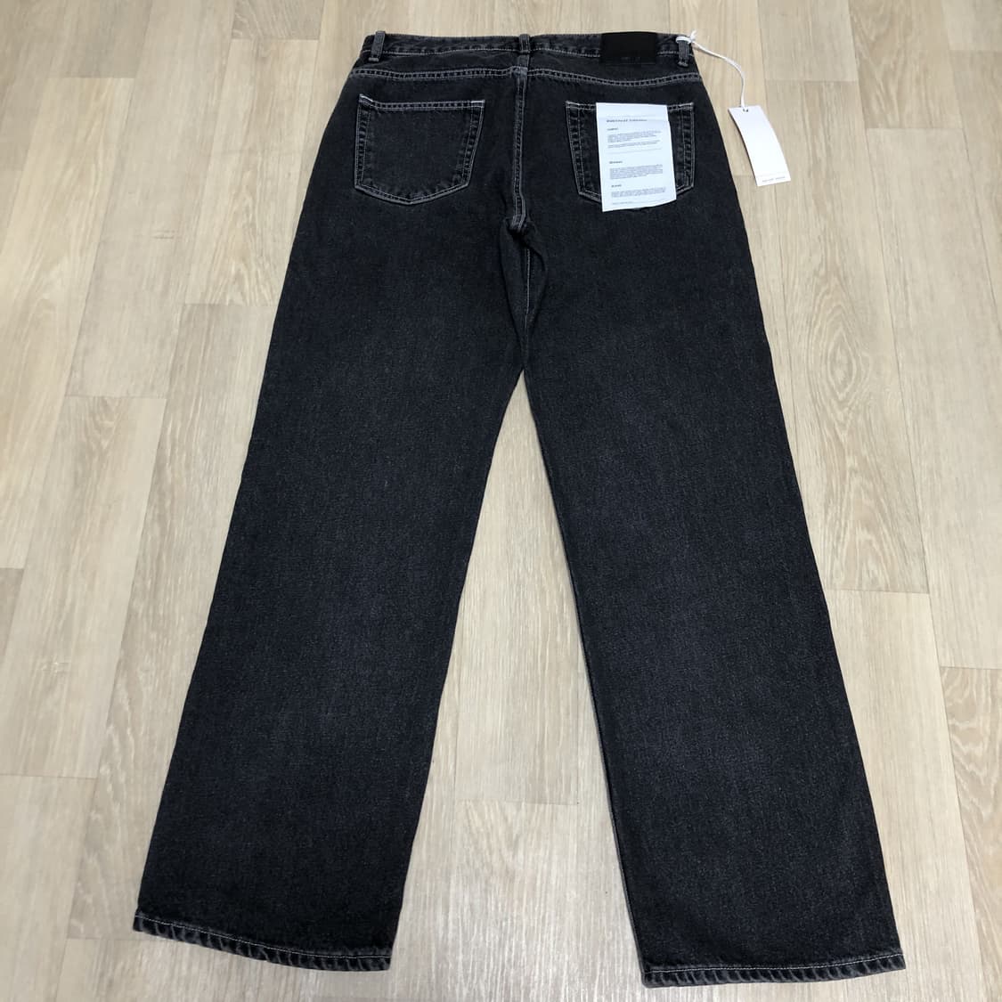(32) 새상품 브랜디드 1967 젯 블랙 진 와이드 스트레이트 데님 상품이미지8