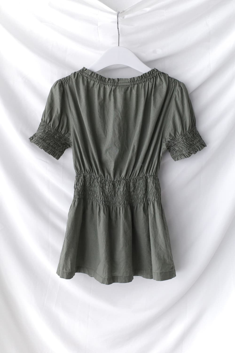 button shirring half blouse  상품이미지2