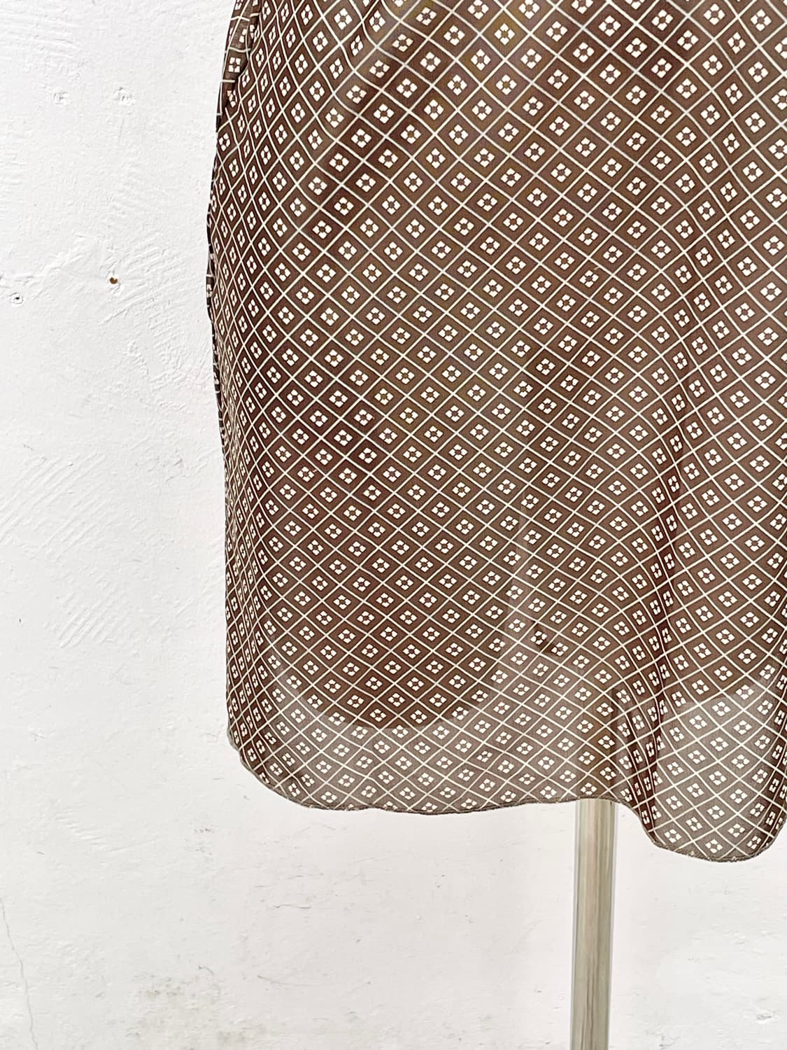 브라운 패턴 레이스 슬립 상품이미지3