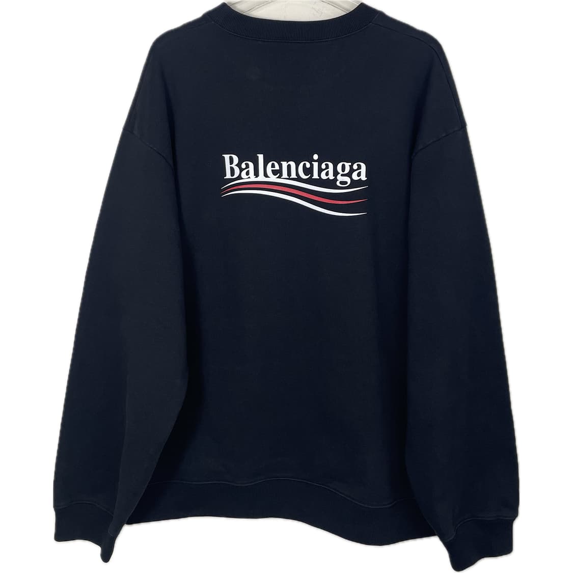 [XXL] 발렌시아가 폴리티컬 웨이브로고 맨투맨 스웻셔츠 상품이미지1