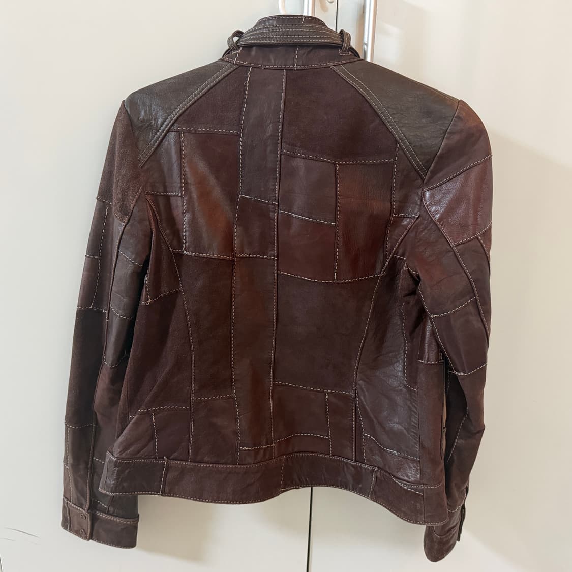 일본 빈티지 스웨이드 패치 가죽 자켓 상품이미지4