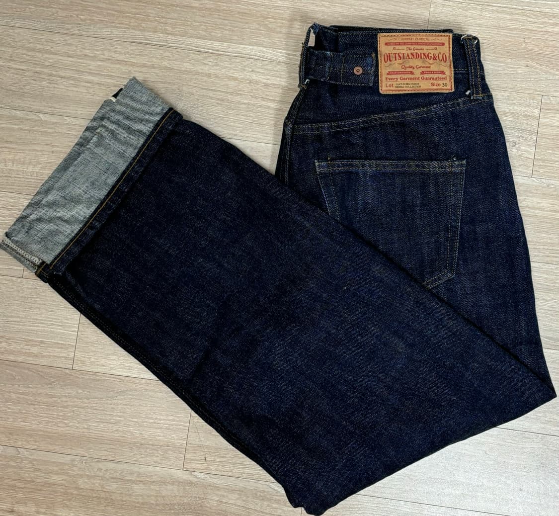 아웃스탠딩 30년대 신치백 셀비지 데님 S 상품이미지2