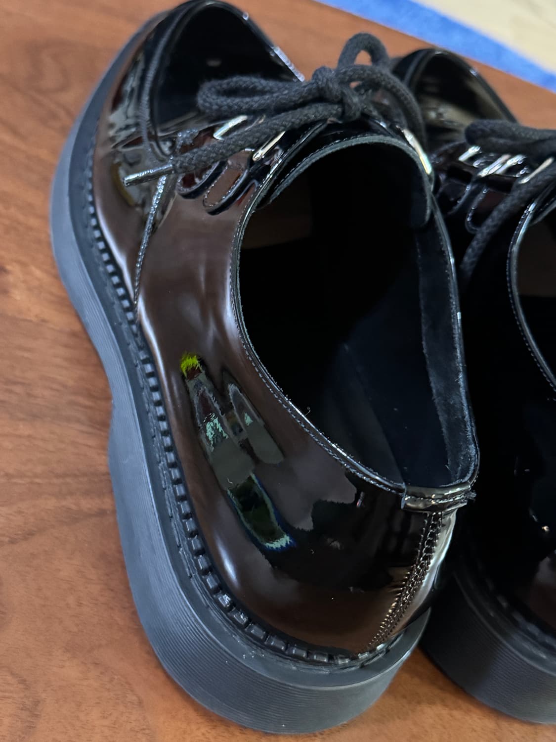 생로랑 블랙 페이턴트 남성 테디 더비 42.5 상품이미지9