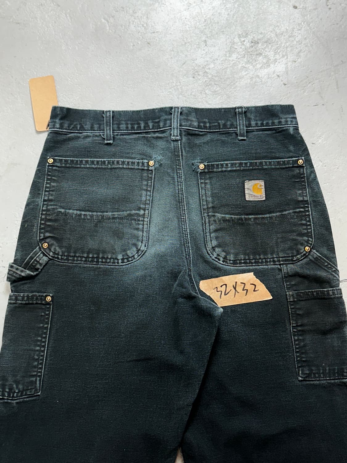 OG 칼하트 B01 더블니 블랙 칼하트 썩블니 워크팬츠 상품이미지7