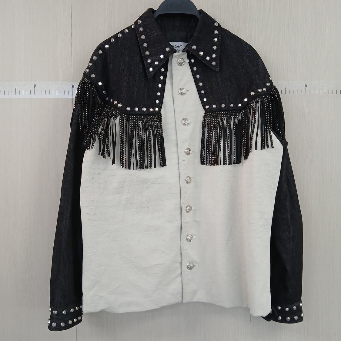 ZINCHOI 블랙 데님 웨스턴 셔츠 상품이미지1