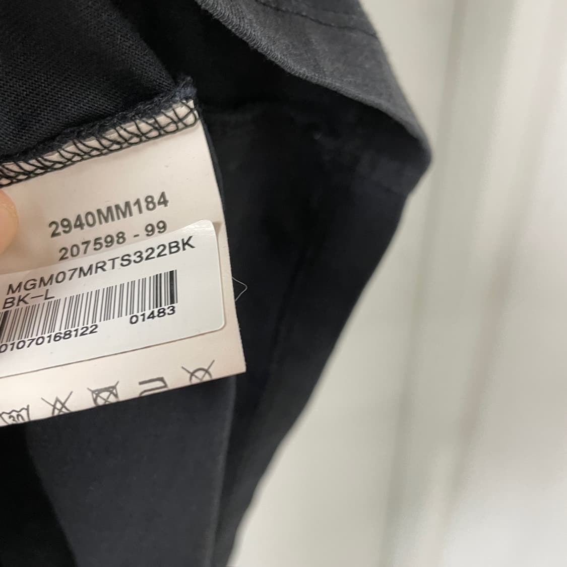 MSGM 블랙 반팔 티셔츠 L 상품이미지6