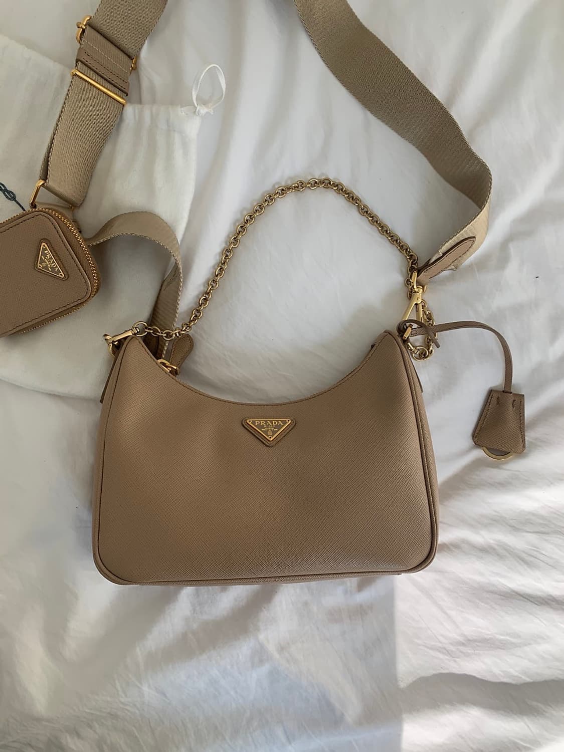 프라다 가죽 숄더백 상품이미지3