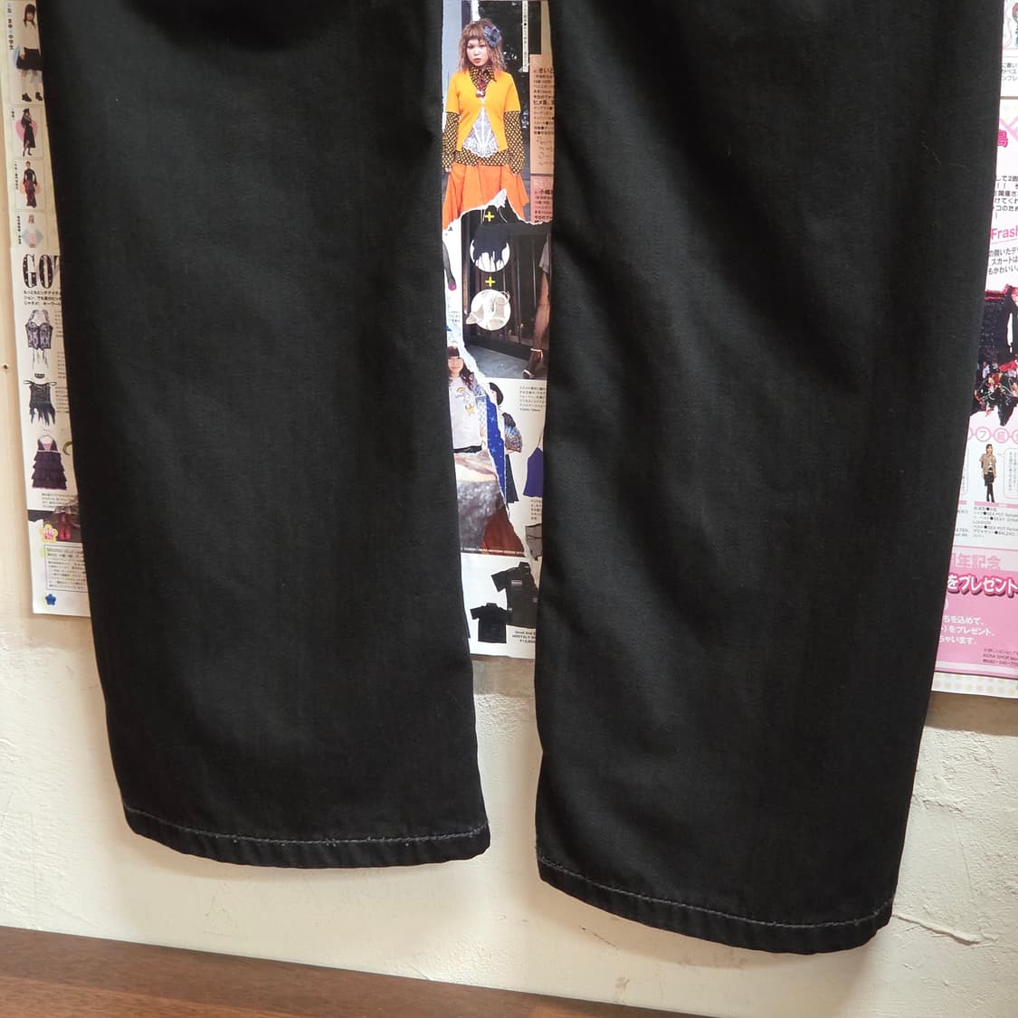 빈티지 웨스턴 스티치 블랙 코튼 팬츠 상품이미지8