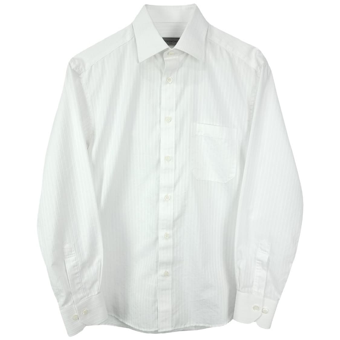 지방시 로고 자수 스트라이프 드레스 셔츠 화이트 P01108 상품이미지2