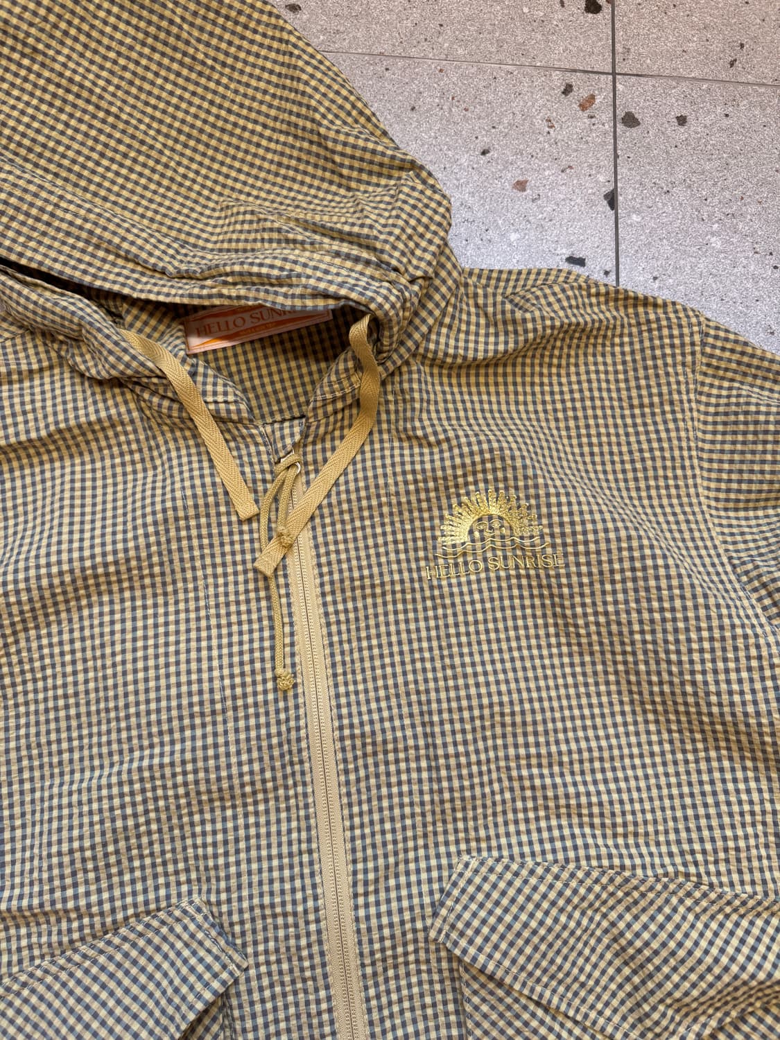 HELLO SUNRISE 엘로우 후드 자켓 M 상품이미지2