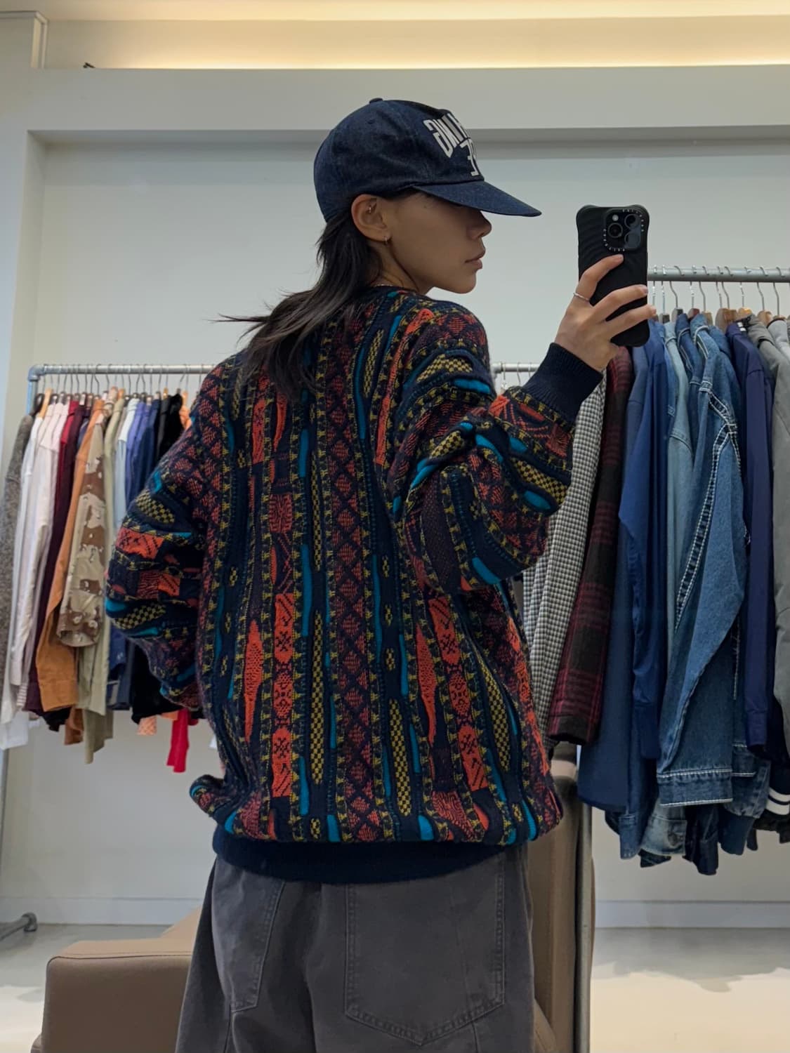 게쿠 케이블 니트 가디건 상품이미지6