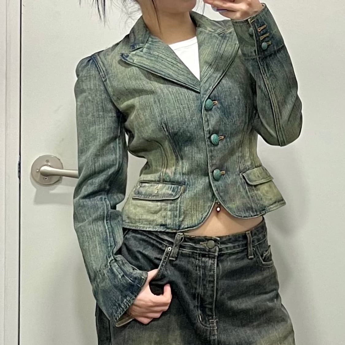 랄프로렌 Ralph Lauren 데님 블레이저 자켓 상품이미지1