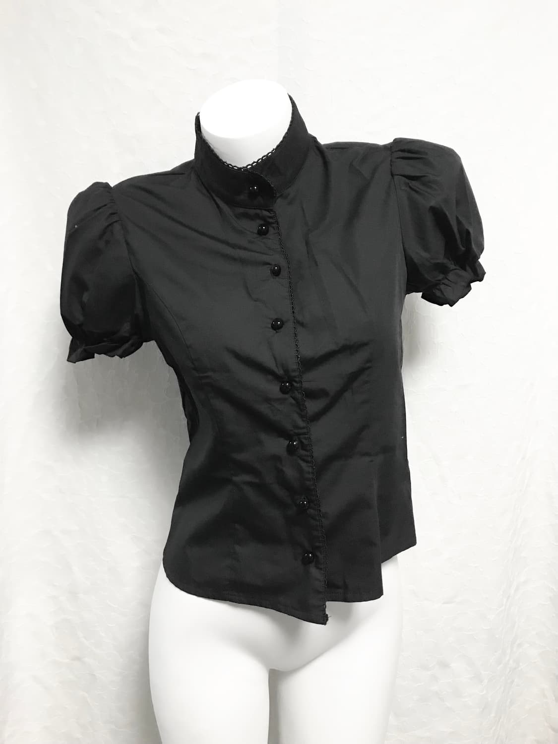 빈티지 bodyline 바디라인 고스 펑크 차이나 퍼프 셔츠 블라우스 상품이미지2