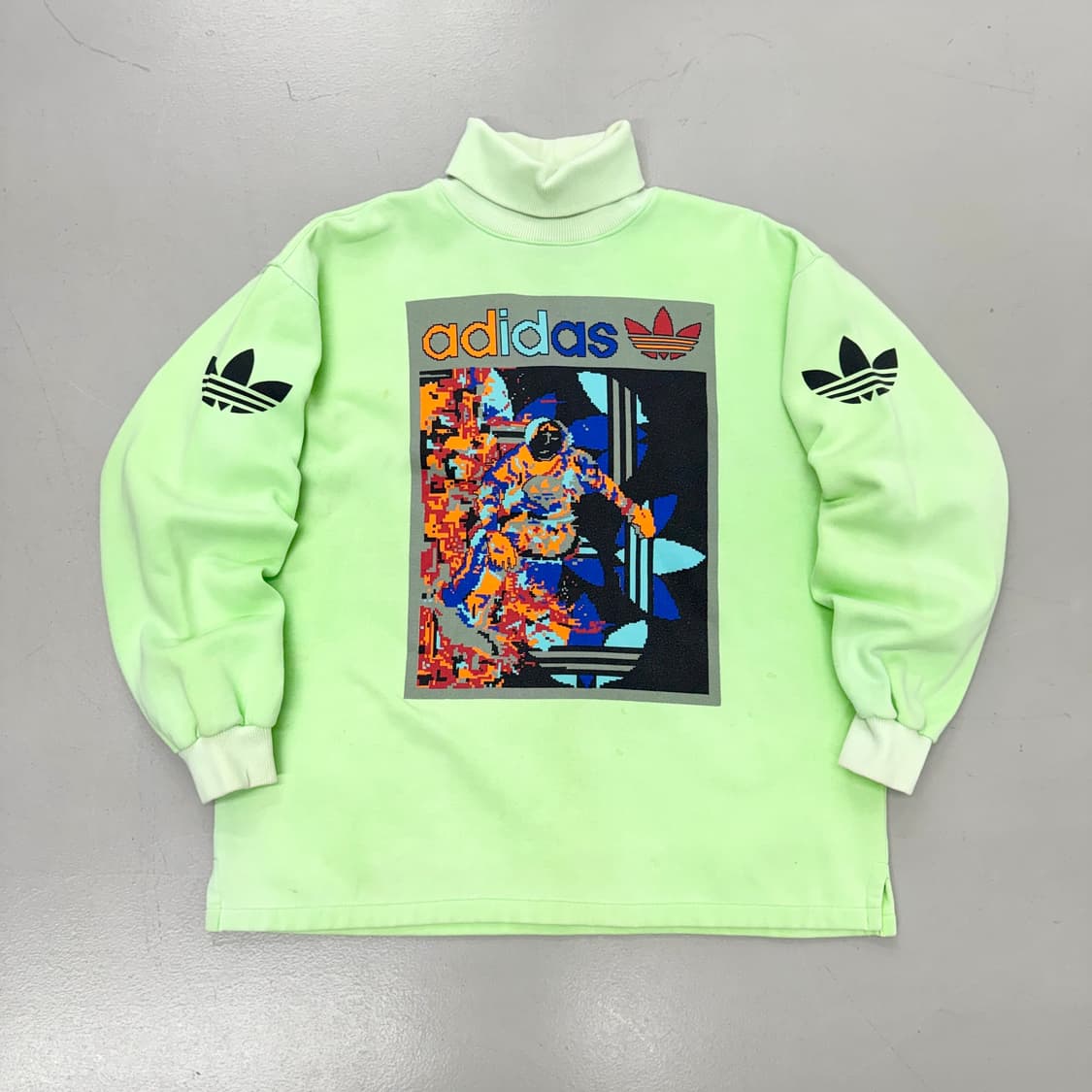 아디다스 80s ~ 90s 제우교역 스키 목폴라 맨투맨 상품이미지2