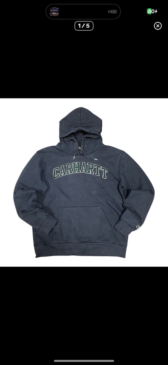  (바배) 챔피온 아치로고 기모후드티 상품이미지1