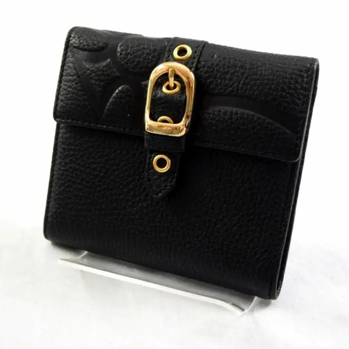 비비안 웨스트우드 트라이 버클 가죽 지갑 상품이미지1